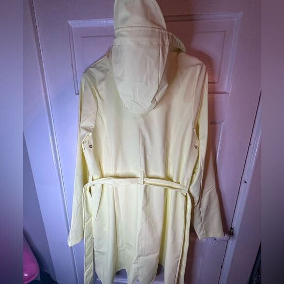 NWTs RAINS Yellow Raincoat Curve Jacket Size XS - Picture 6 of 8